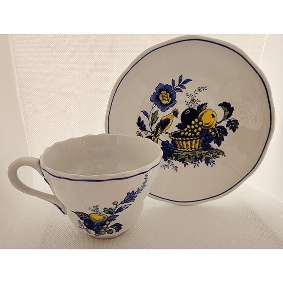 TEA CUP & SAUCER-S3274 COPELAND ENGLAND-"BlueBird" - Picture 2 of 7